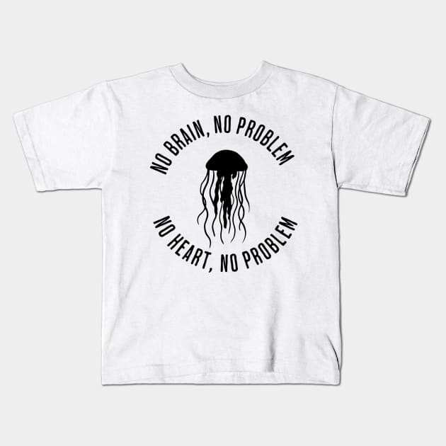 Jellyfish Kids T-Shirt by valentinahramov